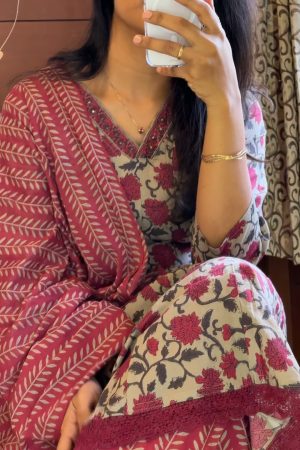 Readymade19  Jaipur Cotton 3 piece set