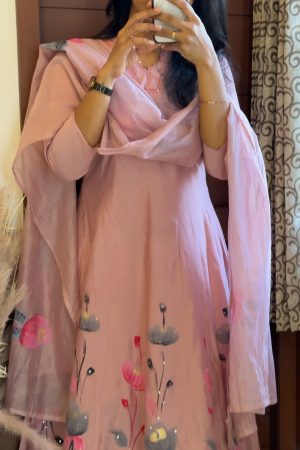 Readymade12 Chanderi Silk 3 Piece Set