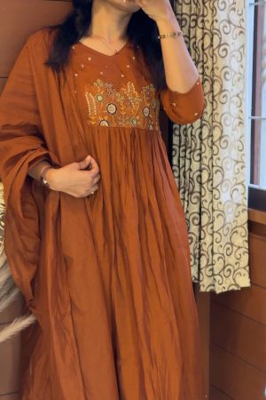 Readymade Chanderi dress suits