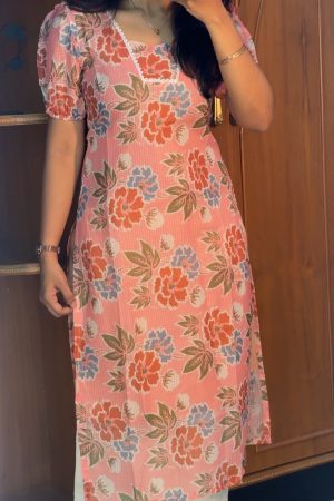 Aara009 Kota Cotton  Kurti