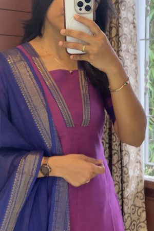 AD037 Mangalagiri Cotton 3 Piece set