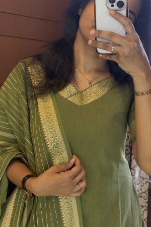 Aara001 Pure Handloom cotton 3 Piece set