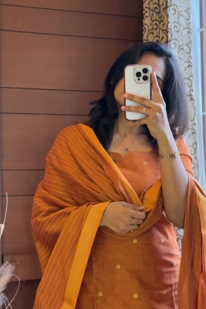 AD043 Handloom cotton 3 Piece set