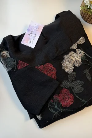AD003 Black Floral MAXI (EA)