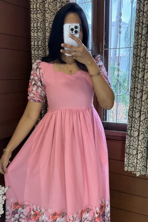 AD001  Pink Georgette  MAXI